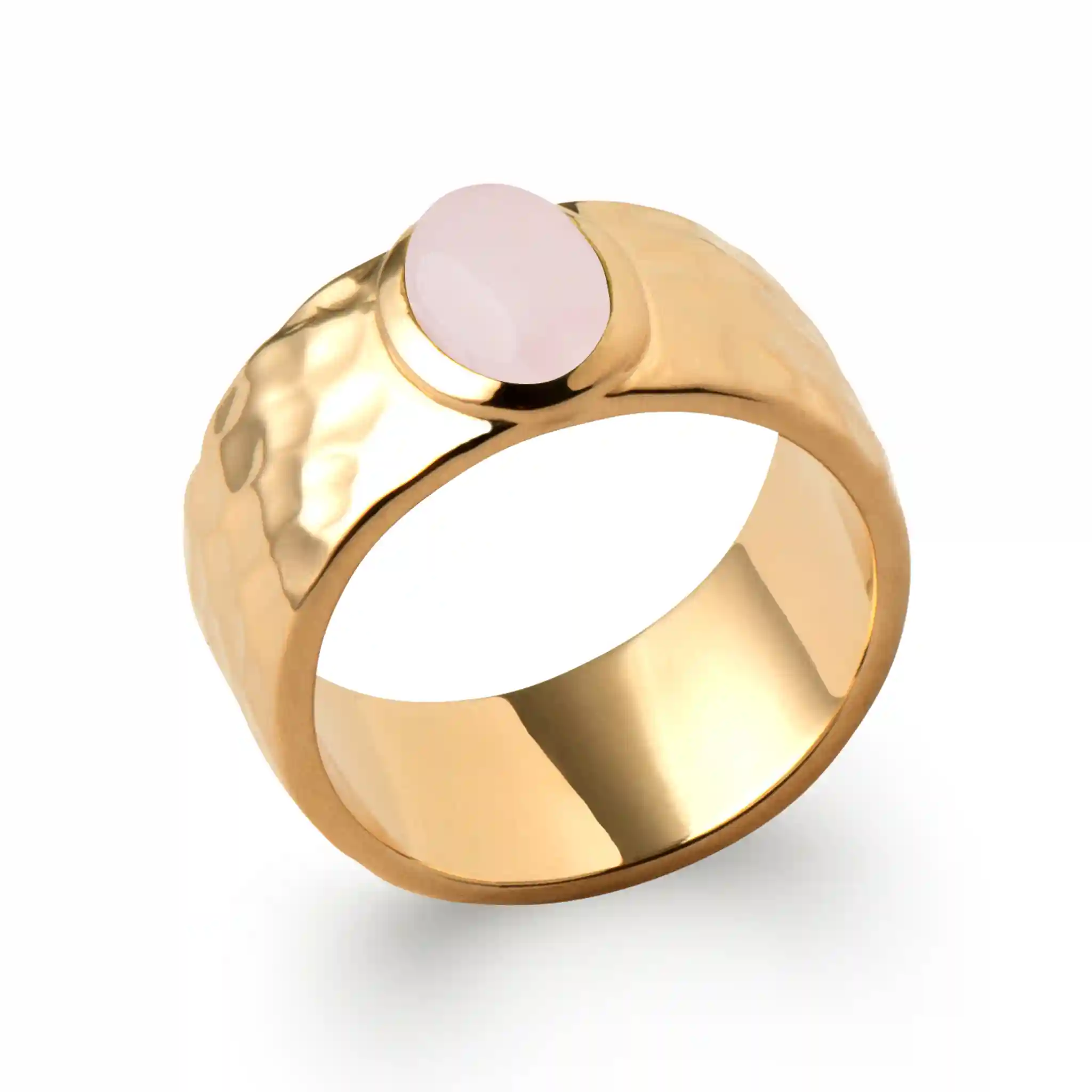 bague quartz rose