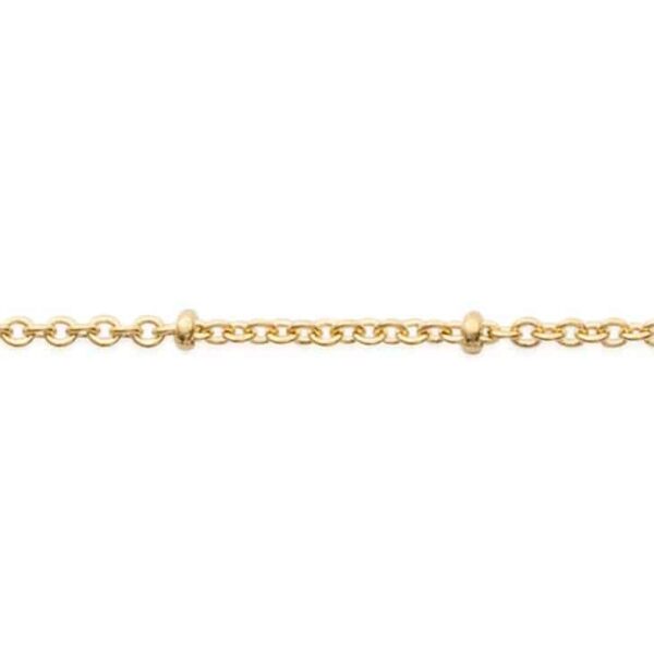Bracelet fin perlé plaqué or