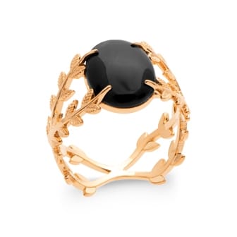 bague agate noire