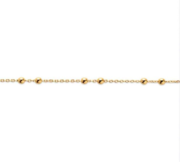 Bracelet fin perlé Cynthia plaqué or
