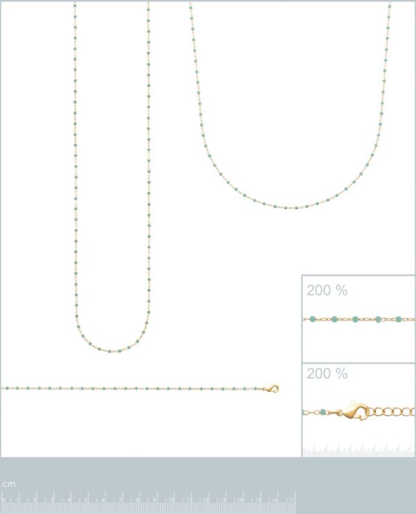 Bracelet perles miyuki turquoises plaqué or femme